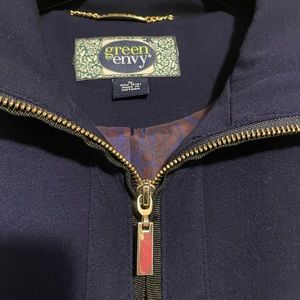 Like new Green Envy dark navy coat.  Size XL